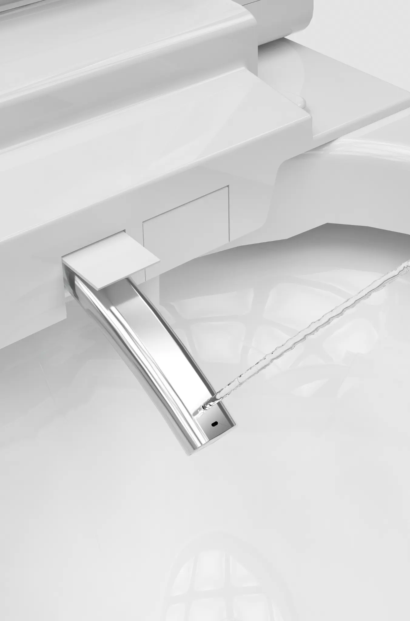 Ambi Smart Toilet — chrome nozzle